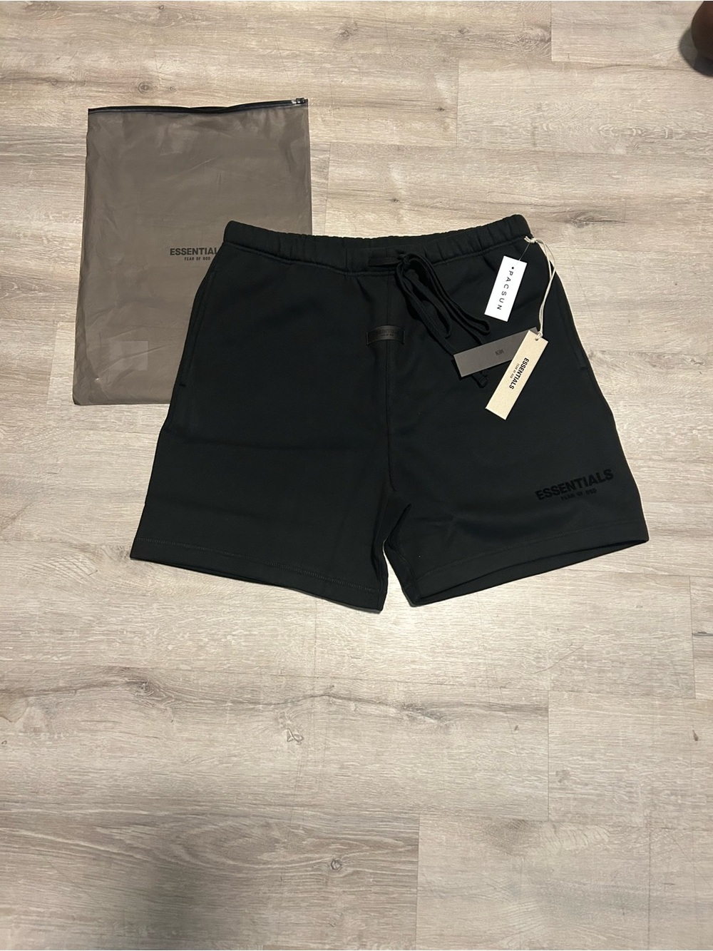 PacSun Men's Black Athletic Drawstring Shorts
